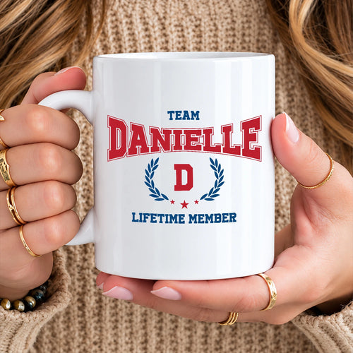 Team Your Name Lifetime Member Sporty Mug DANIELLE 13K1 MG09