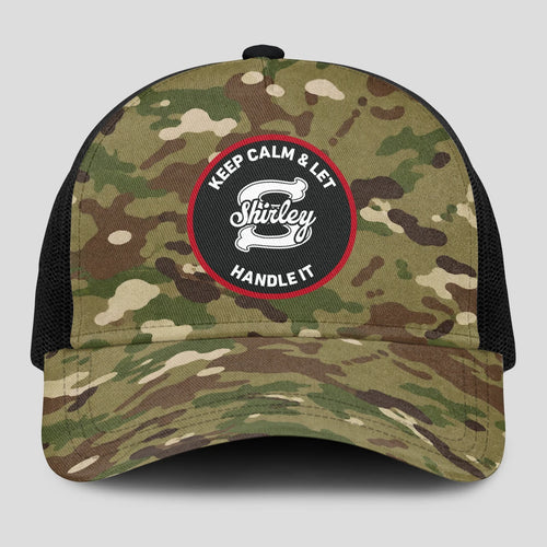 Keep Calm & Let Your Name Handle It Camo Mesh Cap SHIRLEY 13K1 C209PF