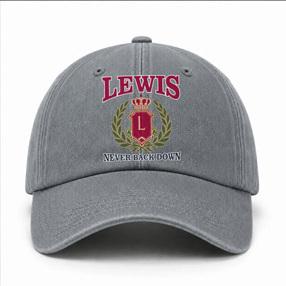 Your Name Never Back Down Royal Washed Cap LEWIS 13K1 C77PF
