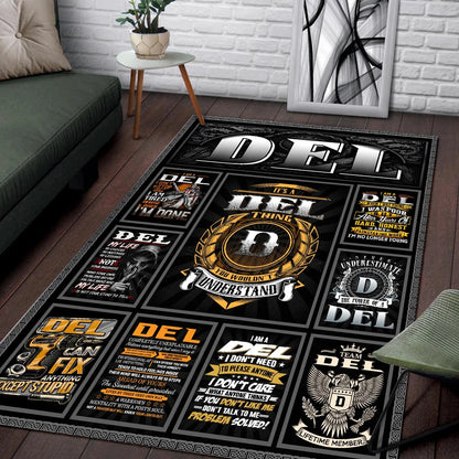DEL Personalized Sponge Floor Mat – Custom Printed Home Decor 13K1-AR2