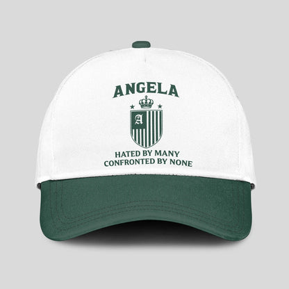 Hated By Many Confronted By None Luxury Logo Cap ANGELA 13K1 C41PF