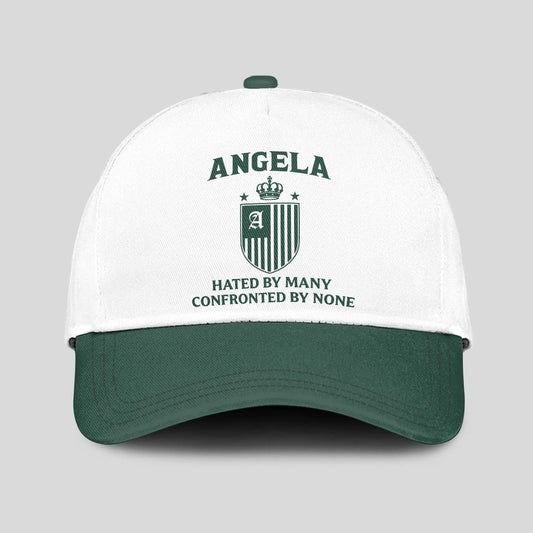 Hated By Many Confronted By None Luxury Logo Cap ANGELA 13K1 C41PF