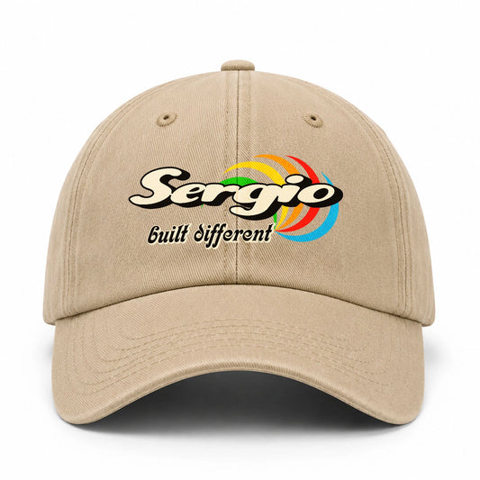 Your Name Built Different Retro Washed Cap SERGIO 13K1 C55PF