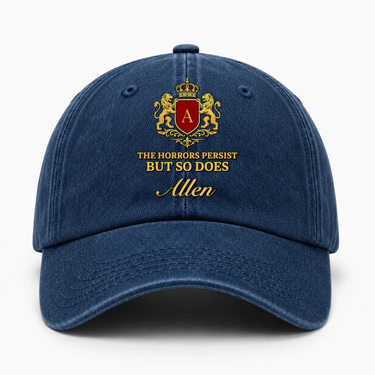 The Horrors Persist But So Does Your Name Luxury Washed Cap ALLEN 13K1 C113PF