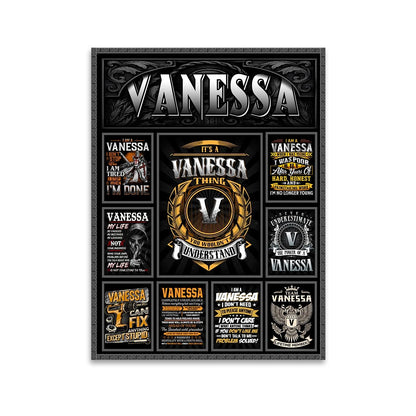 VANESSA Personalized Sponge Floor Mat – Custom Printed Home Decor 13K1-AR2