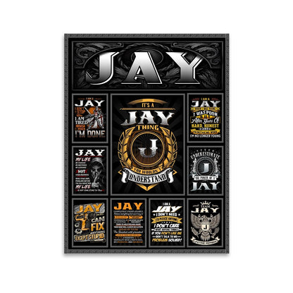 JAY Personalized Sponge Floor Mat – Custom Printed Home Decor 13K1-AR2