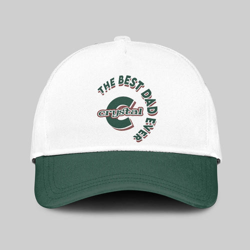 The Best Dad Ever Custom Name Cap CRYSTAL 13K1 C35PF