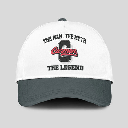The Man The Myth The Legend Custom Initial Letter And Name Cap CARMEN 13K1 C38PF