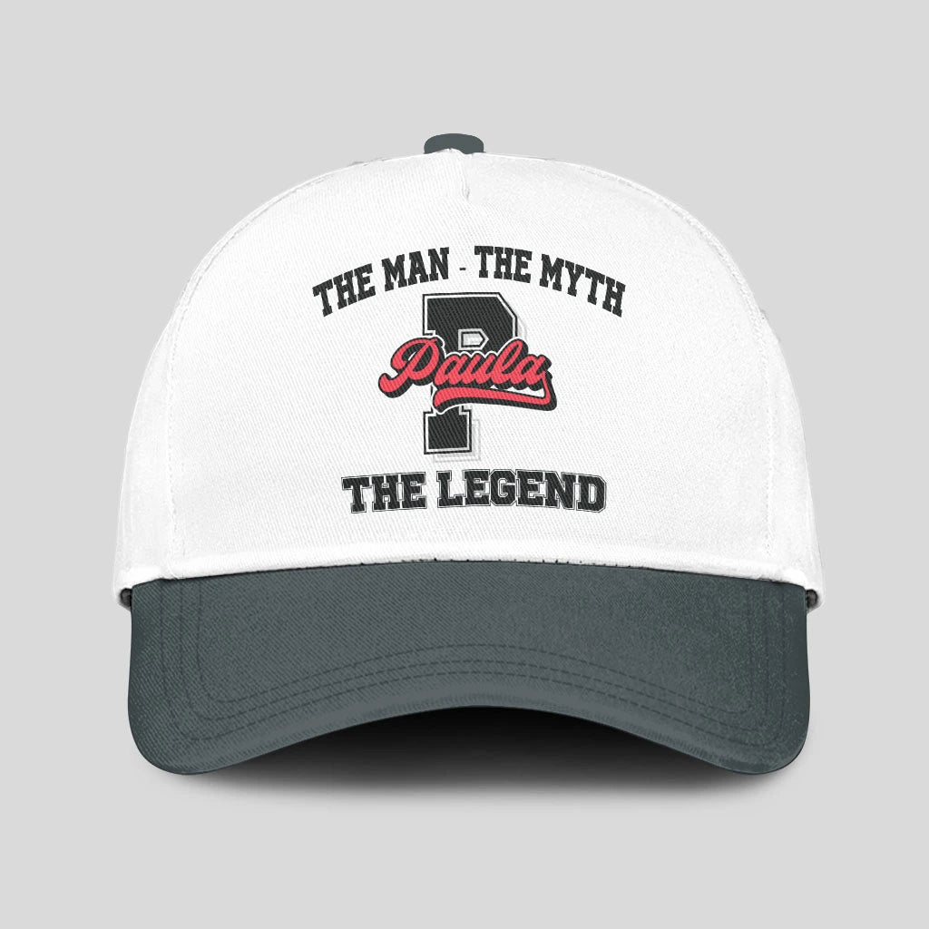 The Man The Myth The Legend Custom Initial Letter And Name Cap PAULA 13K1 C38PF