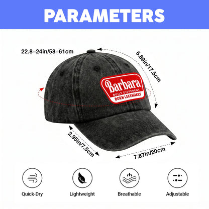 Built Different Born Legendary Red Logo Washed Cap BARBARA 13K1 C63PF