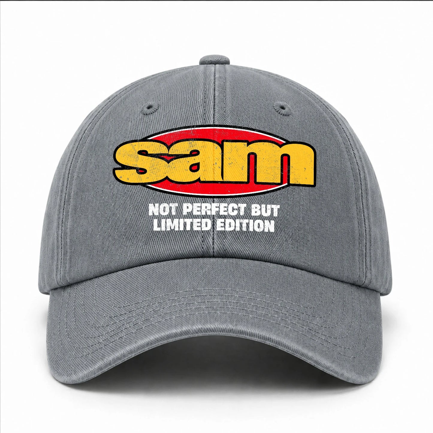 Your Name Not Perfect But Limited Edition Red Logo Washed Cap SAM 13K1 C84PF