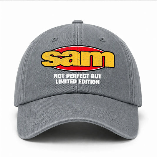 Your Name Not Perfect But Limited Edition Red Logo Washed Cap SAM 13K1 C84PF