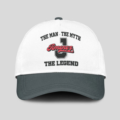 The Man The Myth The Legend Custom Initial Letter And Name Cap JIMENEZ 13K1 C38PF