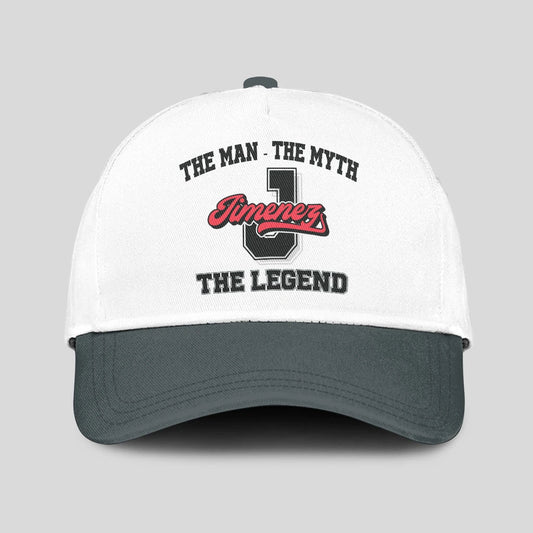 The Man The Myth The Legend Custom Initial Letter And Name Cap JIMENEZ 13K1 C38PF