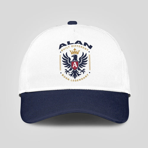Built Different Born Legendary Elegant Blue And White Cap ALAN 13K1 C76PF