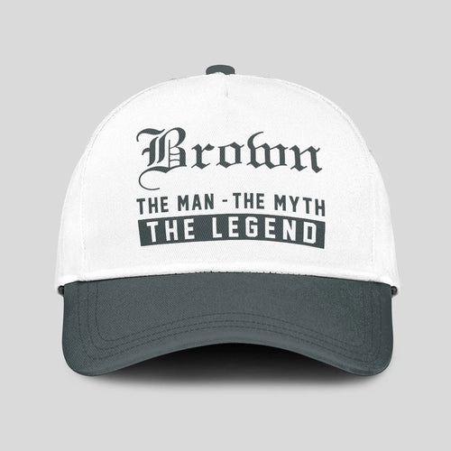 The Man The Myth The Legend Luxury Cap BROWN 13K1 C39PF