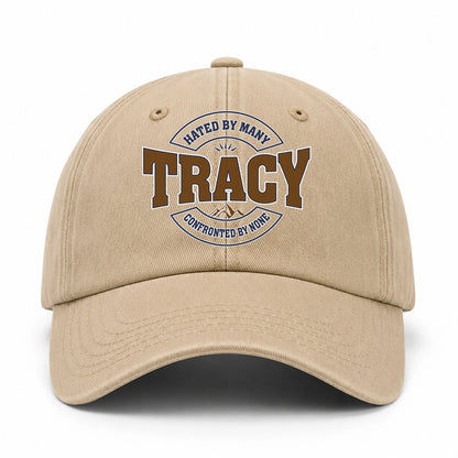 Hated By Many Confronted By None Washed Cap TRACY 13K1 C36PF