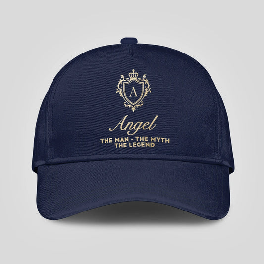 The Man The Myth The Legend Golden Navy Cap ANGEL 13K1 C138PF