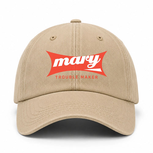 Trouble Maker Red Logo Washed Cap MARY 13K1 C78PF