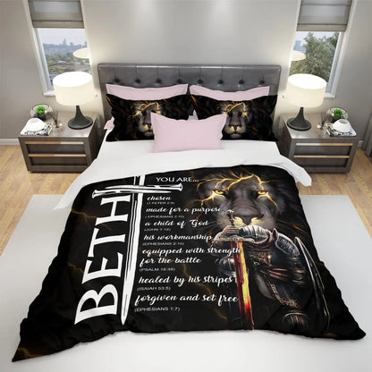 BETH Limited Edition Personalized Bedding Set 13K1-BS1