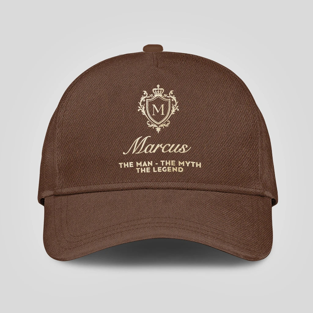 The Man The Myth The Legend Golden Brown Cap MARCUS 13K1 C142PF