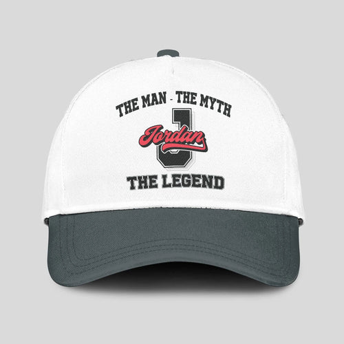 The Man The Myth The Legend Custom Initial Letter And Name Cap JORDAN 13K1 C38PF