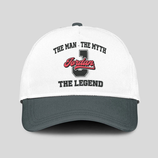 The Man The Myth The Legend Custom Initial Letter And Name Cap JORDAN 13K1 C38PF