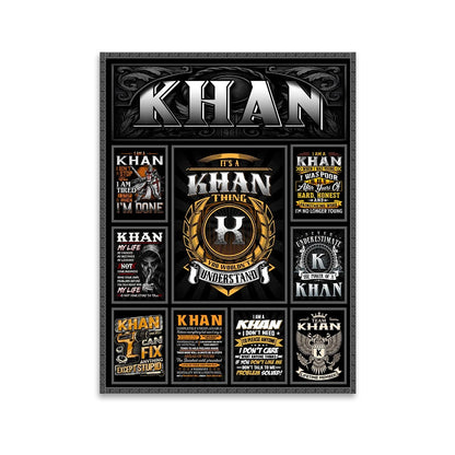 KHAN Personalized Sponge Floor Mat – Custom Printed Home Decor 13K1-AR2