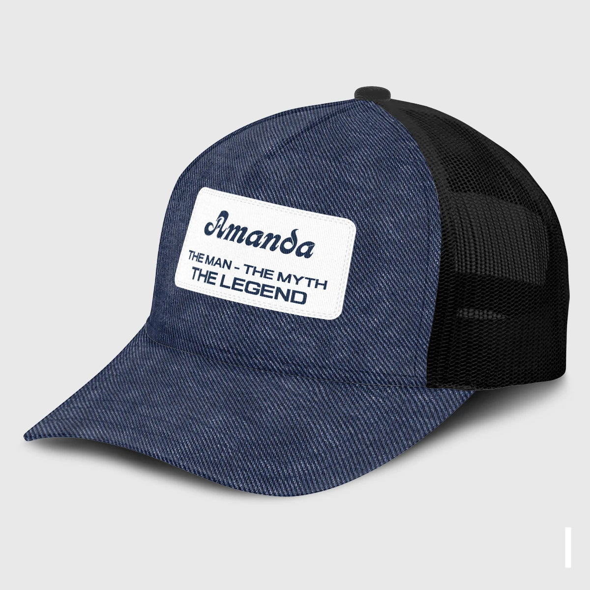 The Man The Myth The Legend Blue Denim Mesh Cap AMANDA 13K1 C194PF