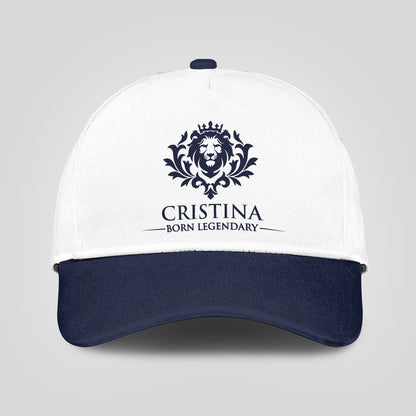 Born legendary lion blue and white baseball cap CRISTINA 13K1 C185PF
