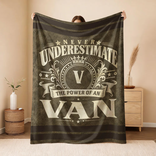 Never Underestimate The Power Of A Name Olive Green Army Fleece Blanket VAN 13K1 BK46