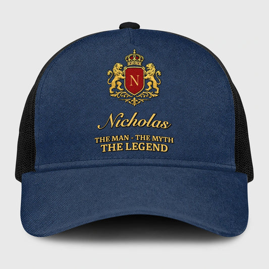 The Man The Myth The Legend Royal Blue Mesh Cap NICHOLAS 13K1 C187PF