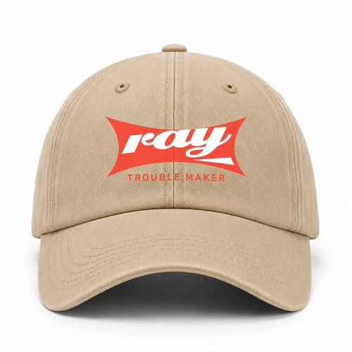 Trouble Maker Red Logo Washed Cap RAY 13K1 C78PF