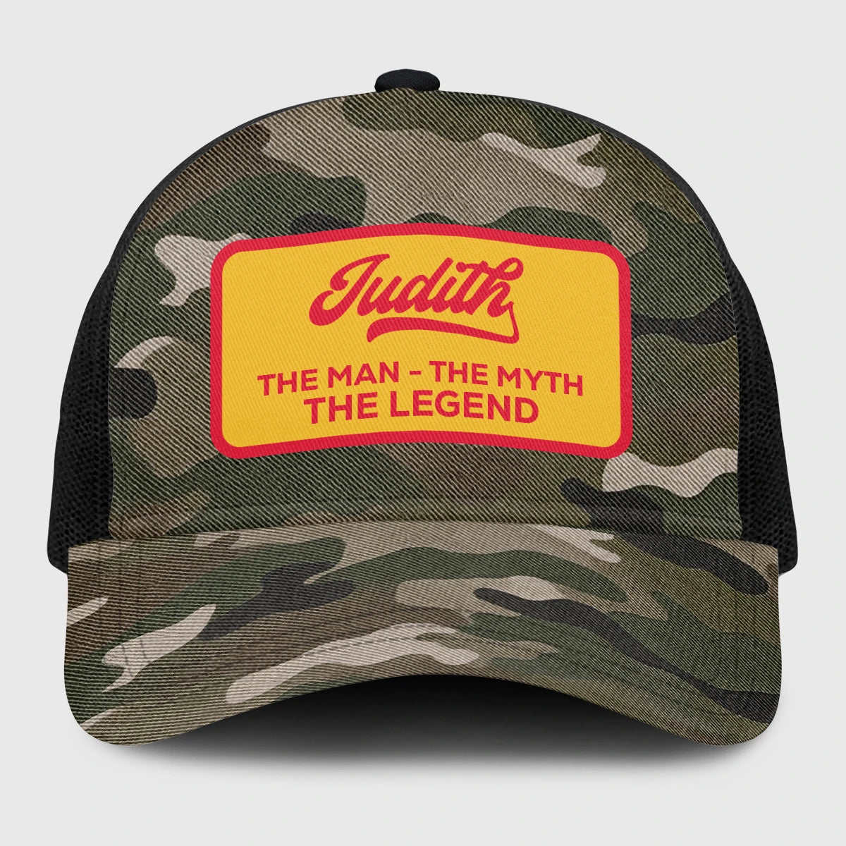The Man The Myth The Legend Camo Vintage Mesh Cap JUDITH 13K1 C191PF