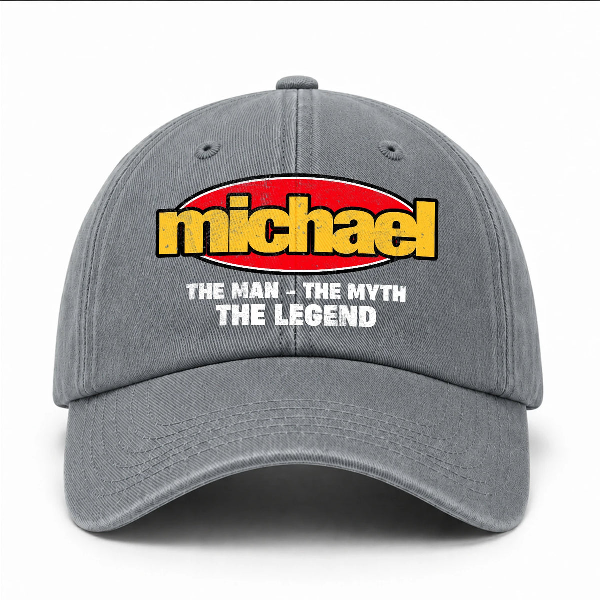 The Man The Myth The Legend Vintage Logo Washed Cap MICHAEL 13K1 C162PF