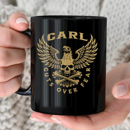 Guts Over Fear Eagle And Skull Mug CARL 13K1 MG28