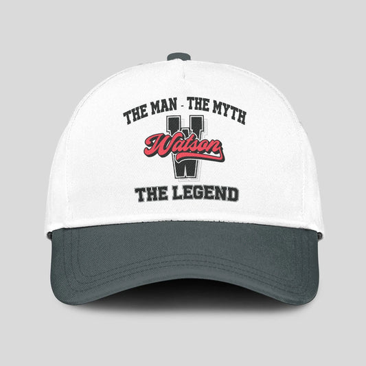 The Man The Myth The Legend Custom Initial Letter And Name Cap WATSON 13K1 C38PF