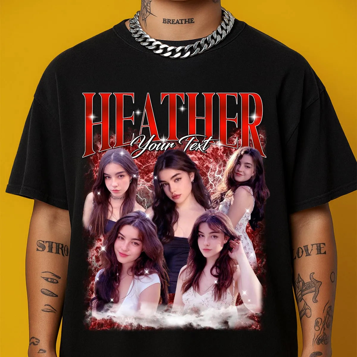 HEATHER 13K1-CTN1 Bootleg Rap Tee | Custom Bootleg T-Shirt | Perfect Gift