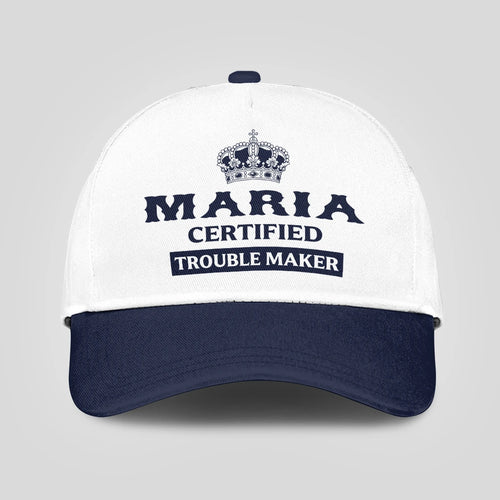 Certified Your Name Trouble Maker Washed Cap MARIA 13K1 C148PF