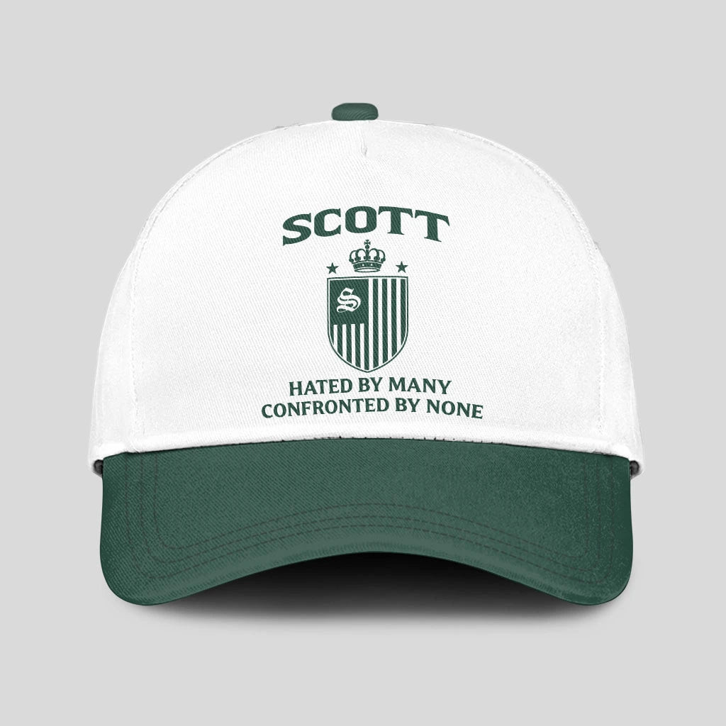 Hated By Many Confronted By None Luxury Logo Cap SCOTT 13K1 C41PF