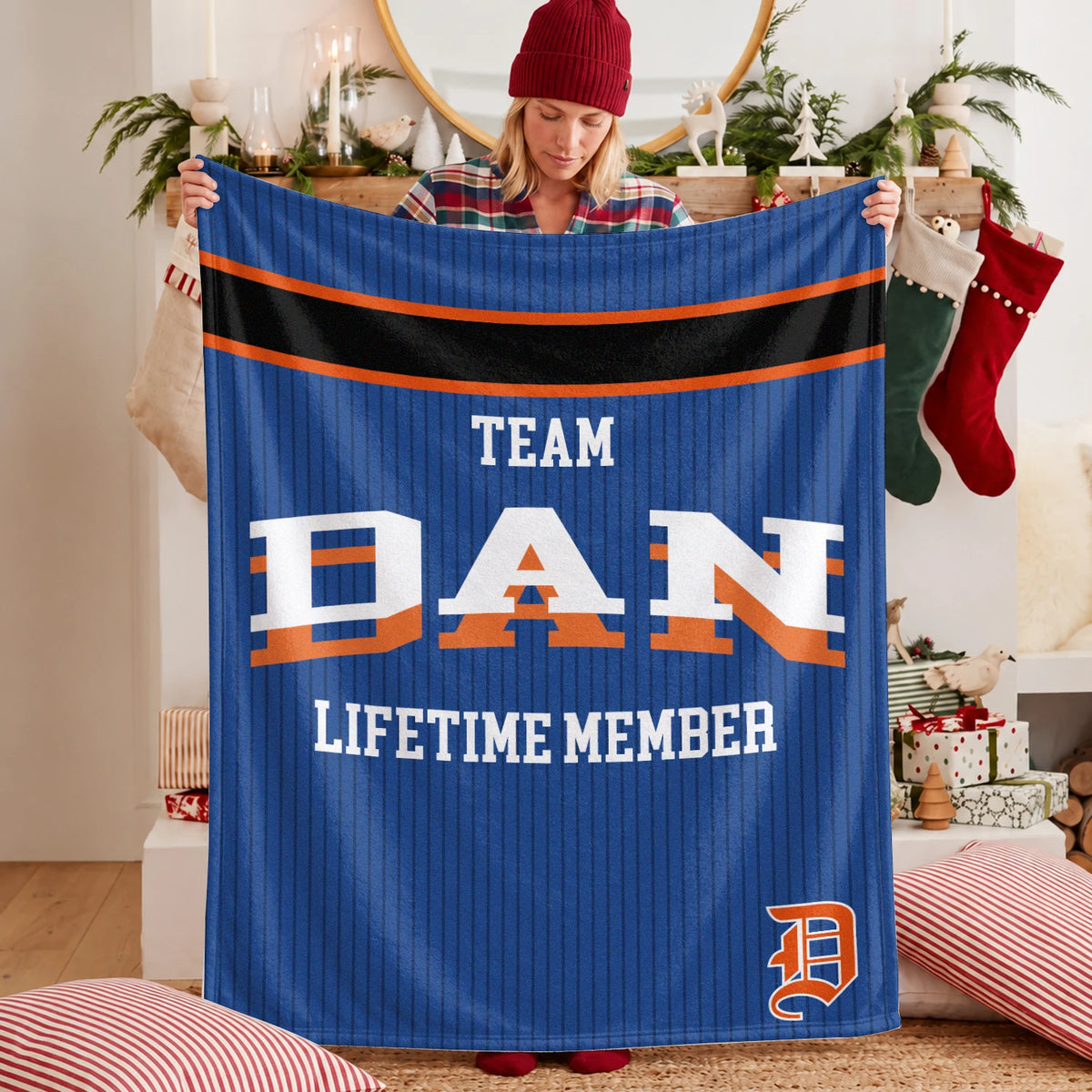 Team Your Name Lifetime Member Basketball Fleece Blanket DAN 13K1 BK47