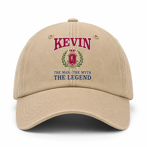 The Man The Myth The Legend Royal Khaki Cap KEVIN 13K1 C116PF