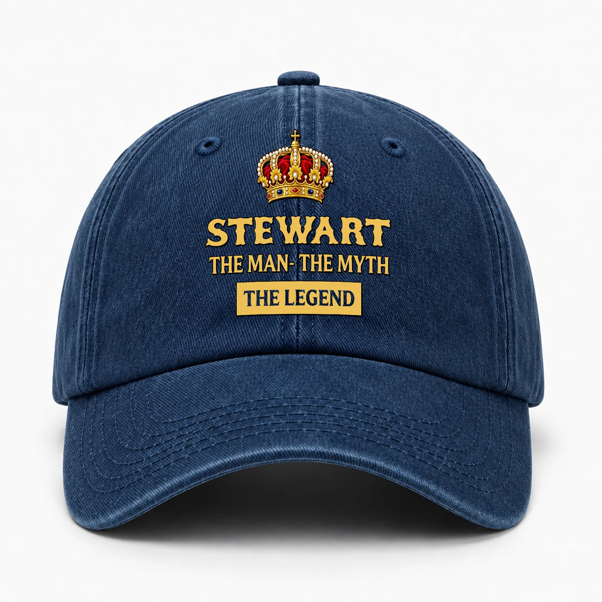 The Man The Myth The Legend King Crown Washed Cap STEWART 13K1 C146PF