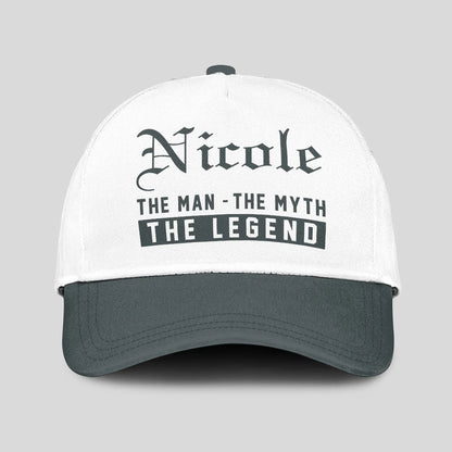 The Man The Myth The Legend Luxury Cap NICOLE 13K1 C39PF