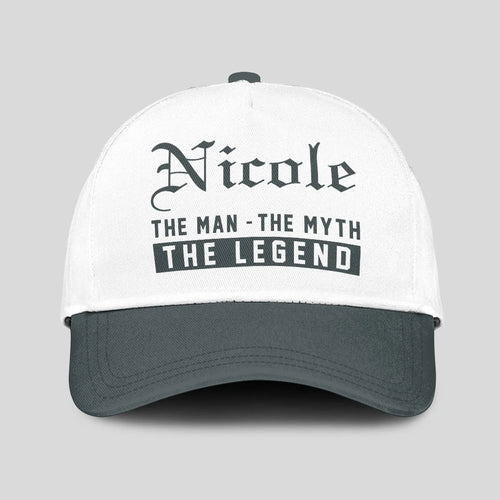 The Man The Myth The Legend Luxury Cap NICOLE 13K1 C39PF