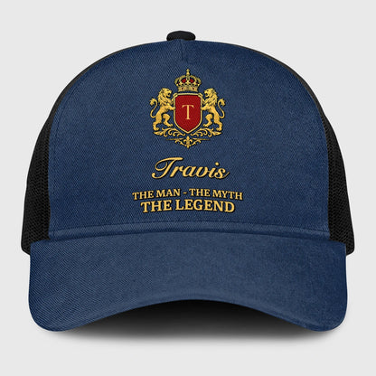 The Man The Myth The Legend Royal Blue Mesh Cap TRAVIS 13K1 C187PF