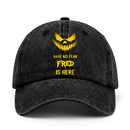 Have No Fear Your Name Is Here Jack O' Lantern Washed Cap FRED 13K1 C135PF