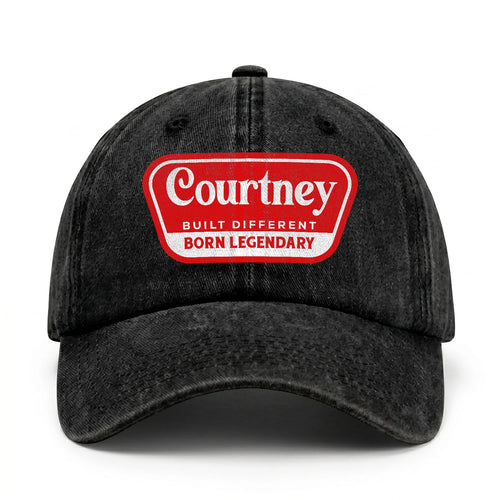 Built Different Born Legendary Red Logo Washed Cap COURTNEY 13K1 C63PF