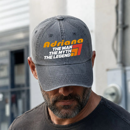 The Man The Myth The Legend With Logo Washed Cap ADRIANA 13K1 C72PF