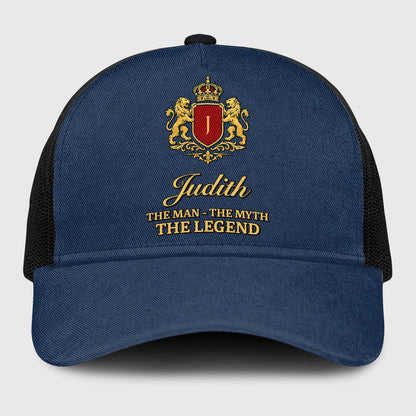 The Man The Myth The Legend Royal Blue Mesh Cap JUDITH 13K1 C187PF